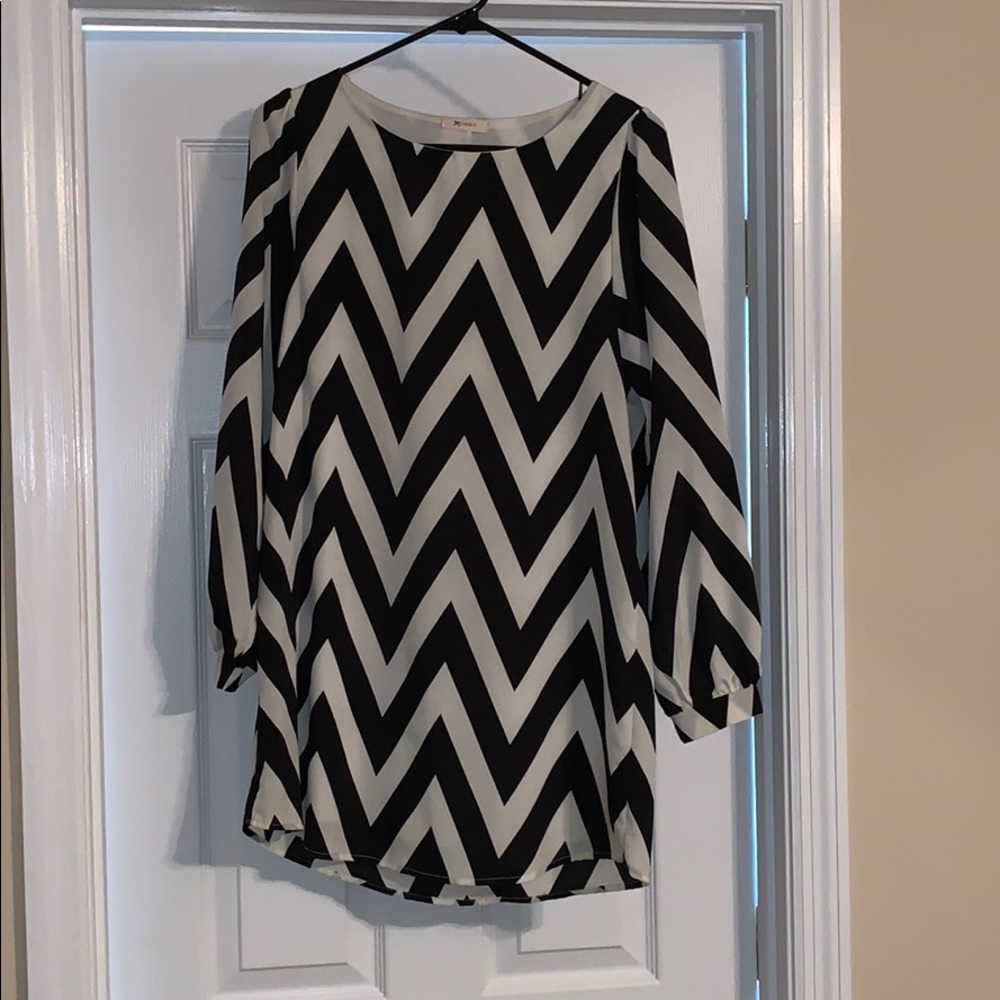 Dress - black and white